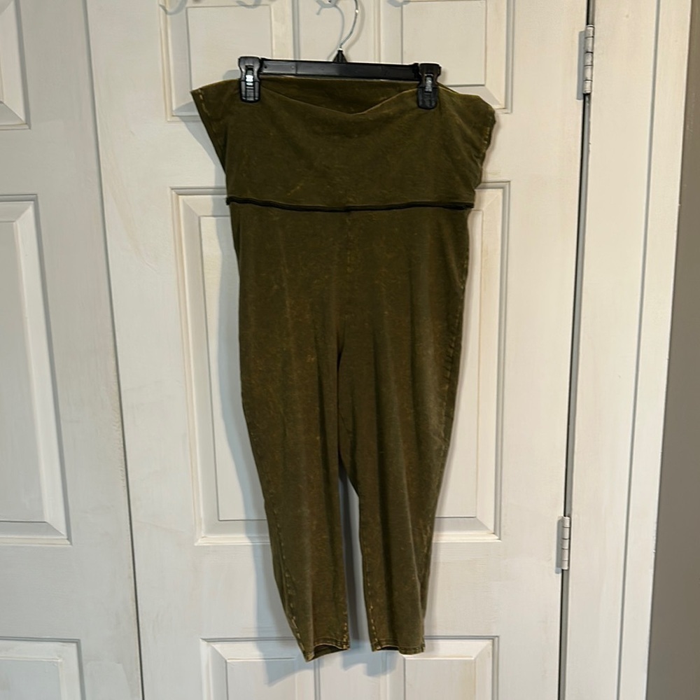 torrid Olive Green Fold-over Waist Leggings